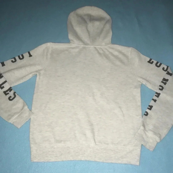 FREEZE California Los Angeles West Coast heather gray long sleeve hoodie size S - Picture 2 of 8